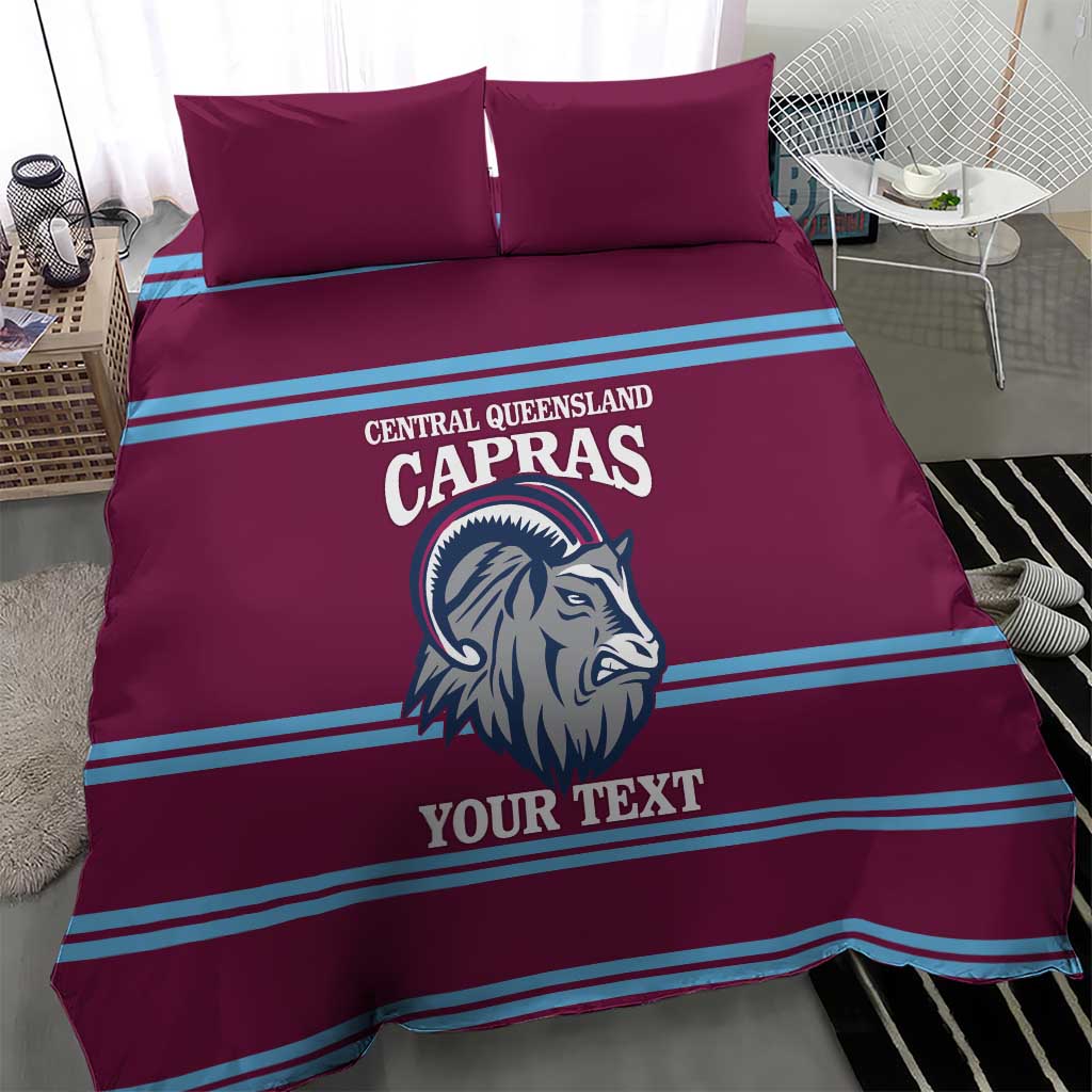 Central Queensland Rugby Custom Bedding Set Go Capras Sporty Style - Aussie Hoodie