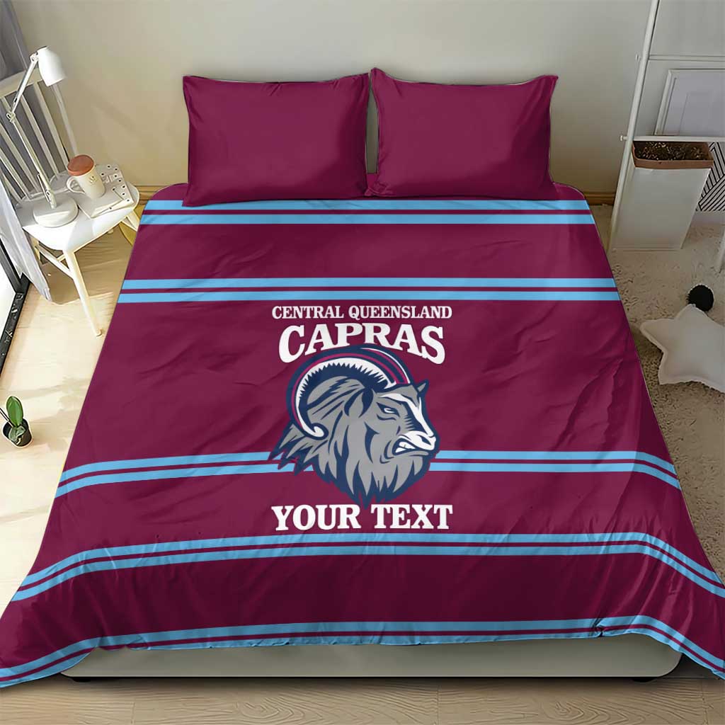 Central Queensland Rugby Custom Bedding Set Go Capras Sporty Style - Aussie Hoodie