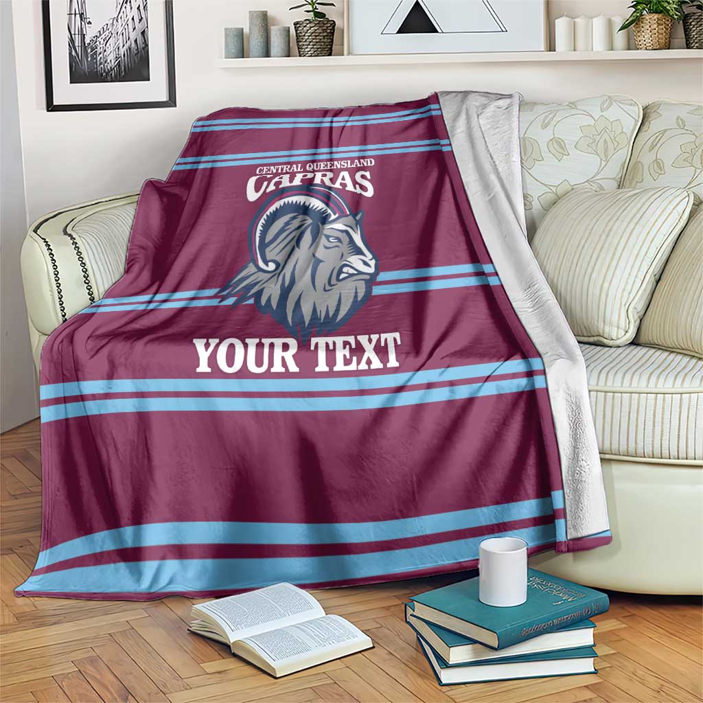 Central Queensland Rugby Custom Blanket Go Capras Sporty Style - Aussie Hoodie