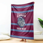Central Queensland Rugby Custom Blanket Go Capras Sporty Style - Aussie Hoodie