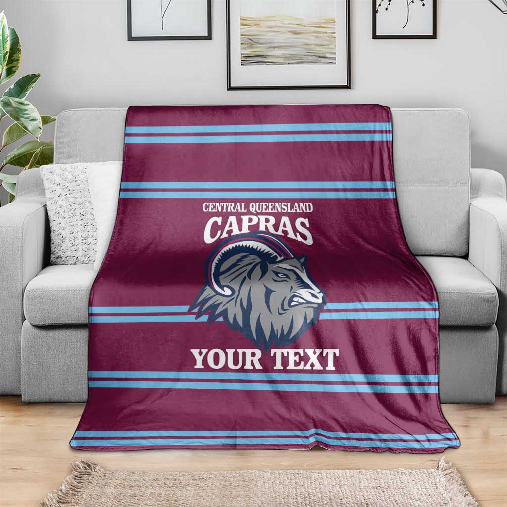 Central Queensland Rugby Custom Blanket Go Capras Sporty Style - Aussie Hoodie
