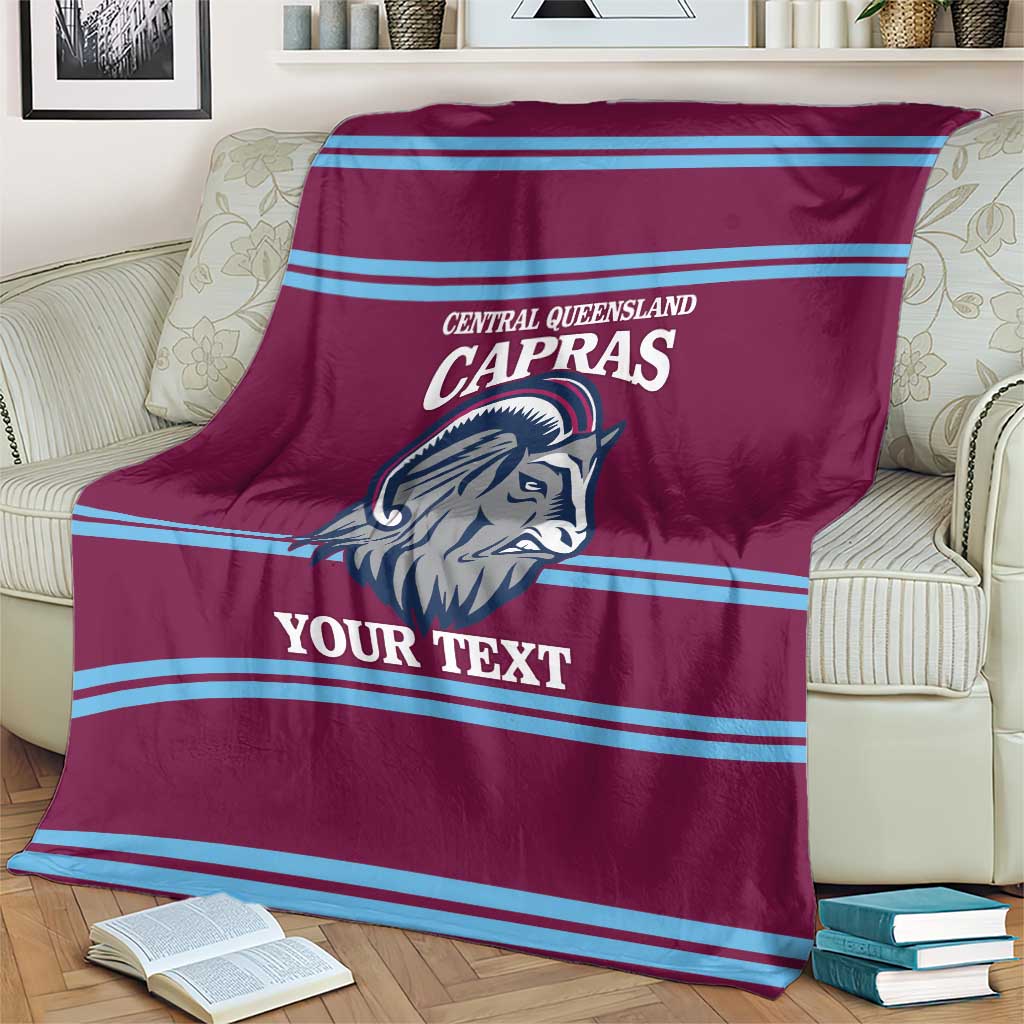 Central Queensland Rugby Custom Blanket Go Capras Sporty Style - Aussie Hoodie