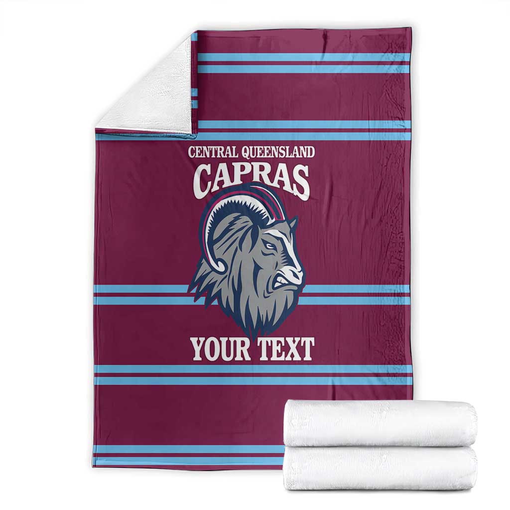 Central Queensland Rugby Custom Blanket Go Capras Sporty Style - Aussie Hoodie