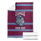 Central Queensland Rugby Custom Blanket Go Capras Sporty Style - Aussie Hoodie