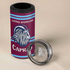 Central Queensland Rugby Custom 4 in 1 Can Cooler Tumbler Go Capras Sporty Style - Aussie Hoodie
