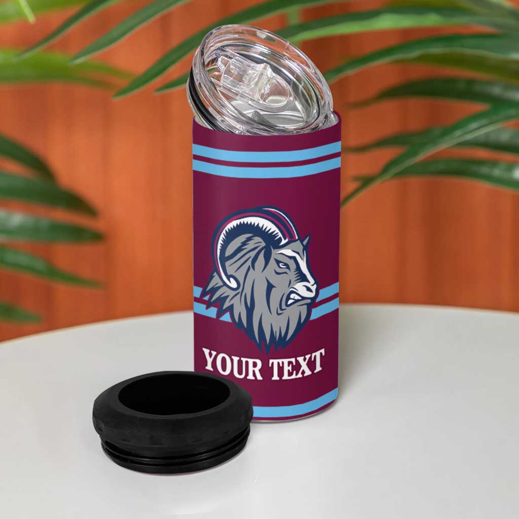 Central Queensland Rugby Custom 4 in 1 Can Cooler Tumbler Go Capras Sporty Style - Aussie Hoodie