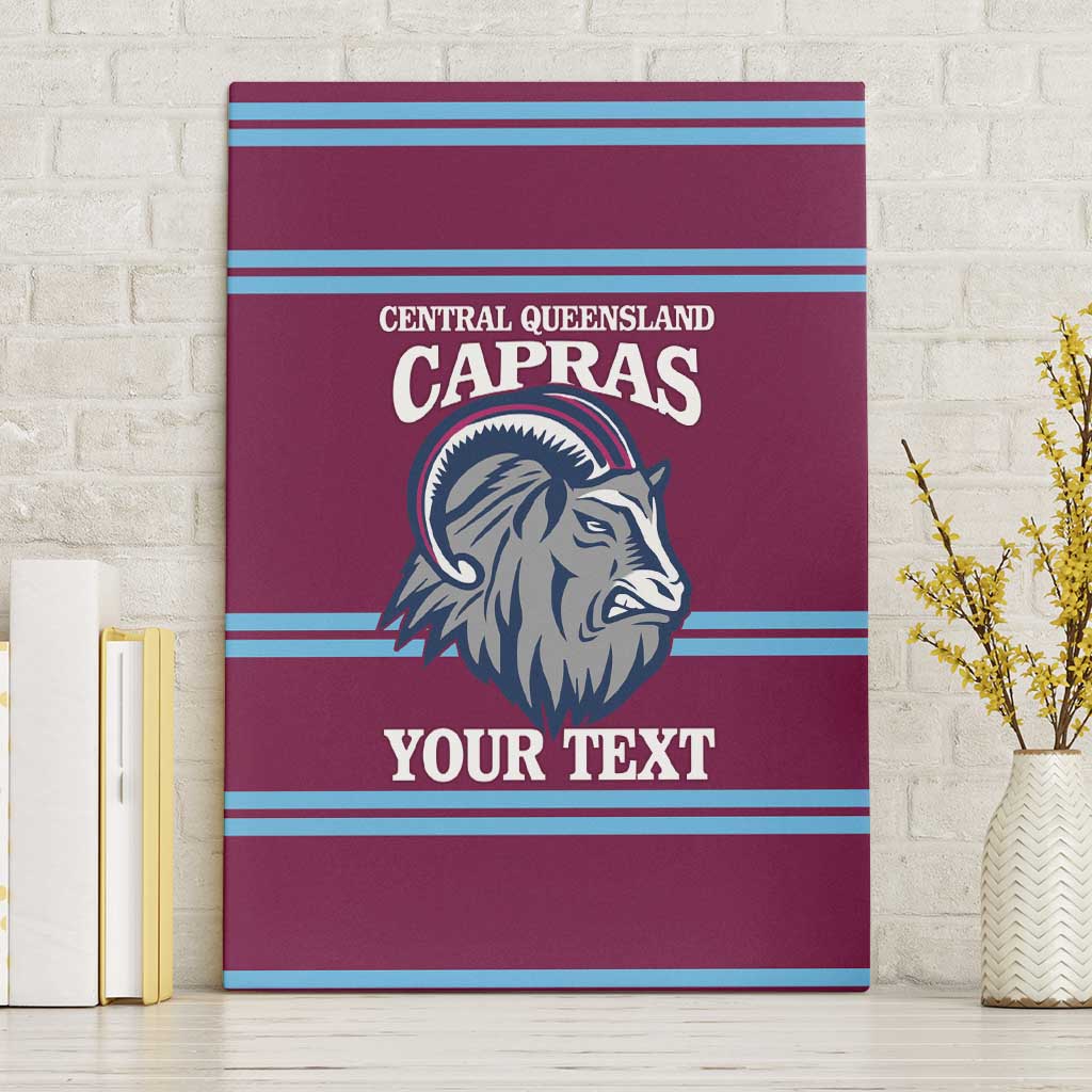 Central Queensland Rugby Custom Canvas Wall Art Go Capras Sporty Style - Aussie Hoodie
