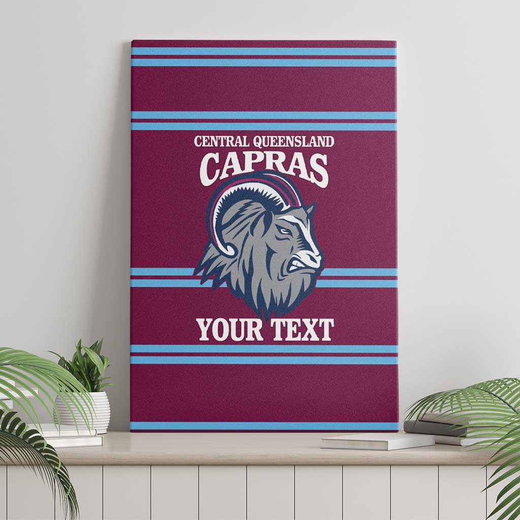 Central Queensland Rugby Custom Canvas Wall Art Go Capras Sporty Style - Aussie Hoodie