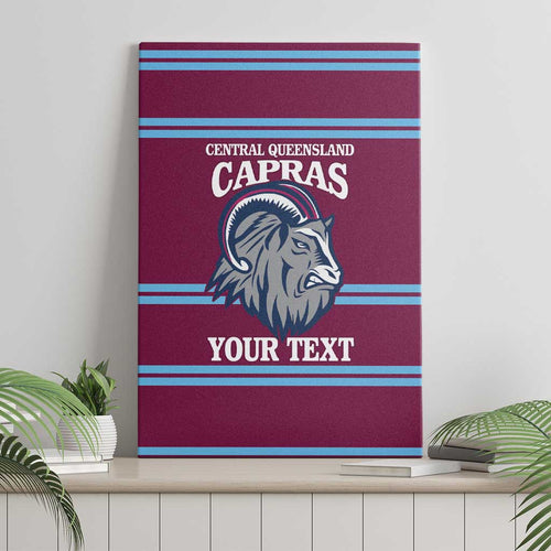 Central Queensland Rugby Custom Canvas Wall Art Go Capras Sporty Style - Aussie Hoodie