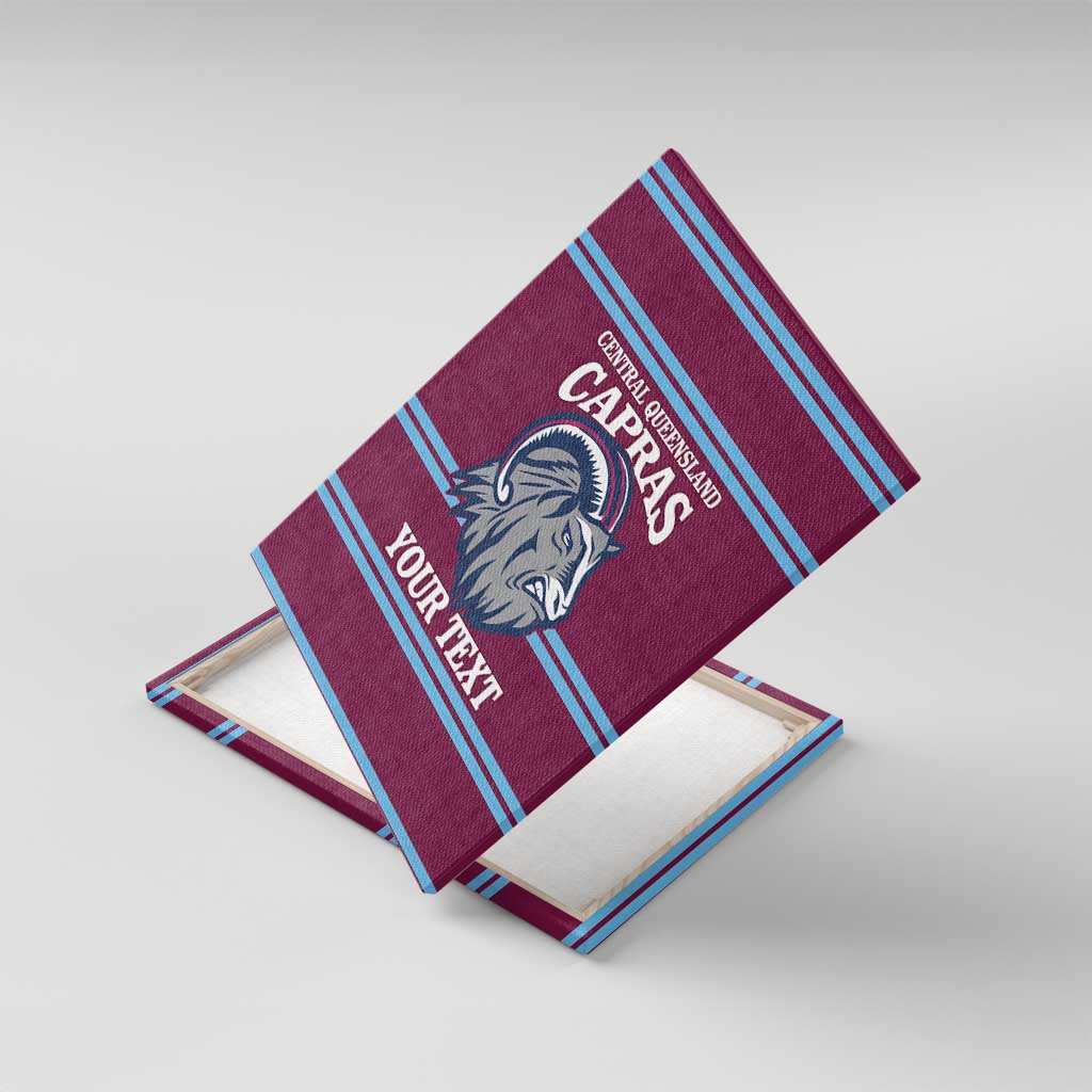 Central Queensland Rugby Custom Canvas Wall Art Go Capras Sporty Style - Aussie Hoodie