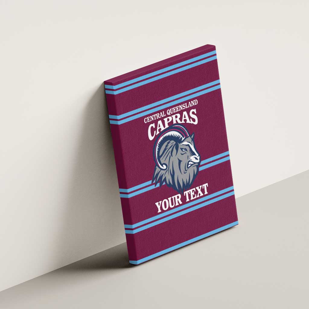 Central Queensland Rugby Custom Canvas Wall Art Go Capras Sporty Style - Aussie Hoodie