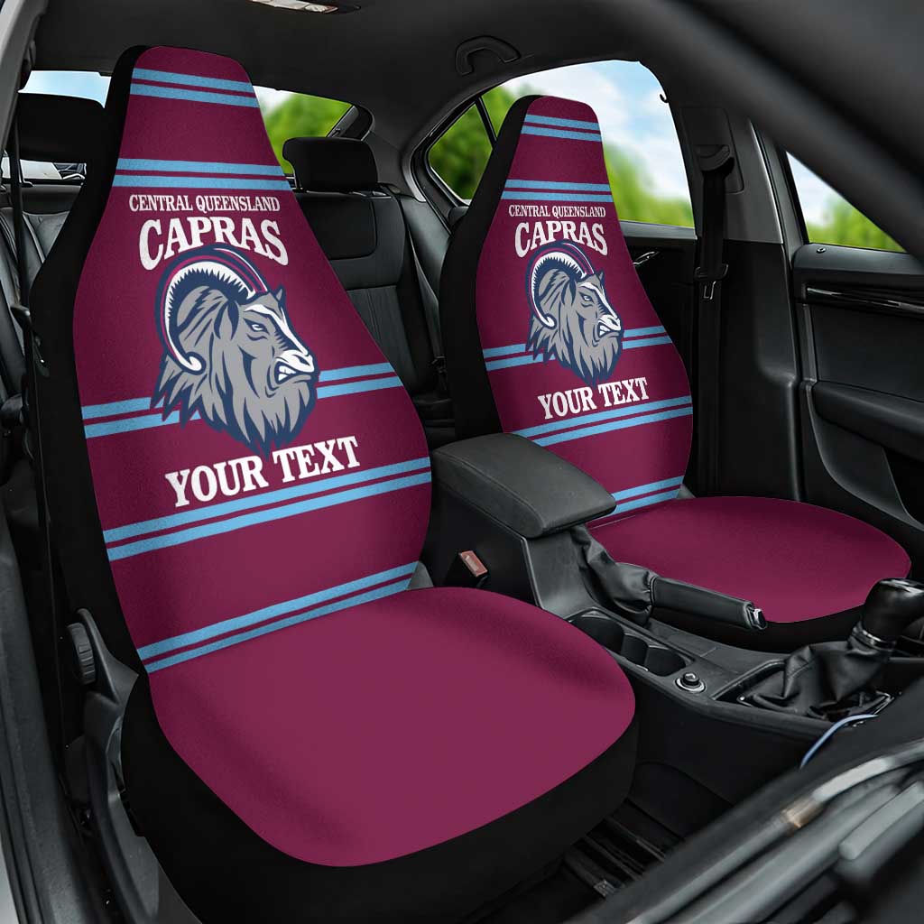 Central Queensland Rugby Custom Car Seat Cover Go Capras Sporty Style - Aussie Hoodie