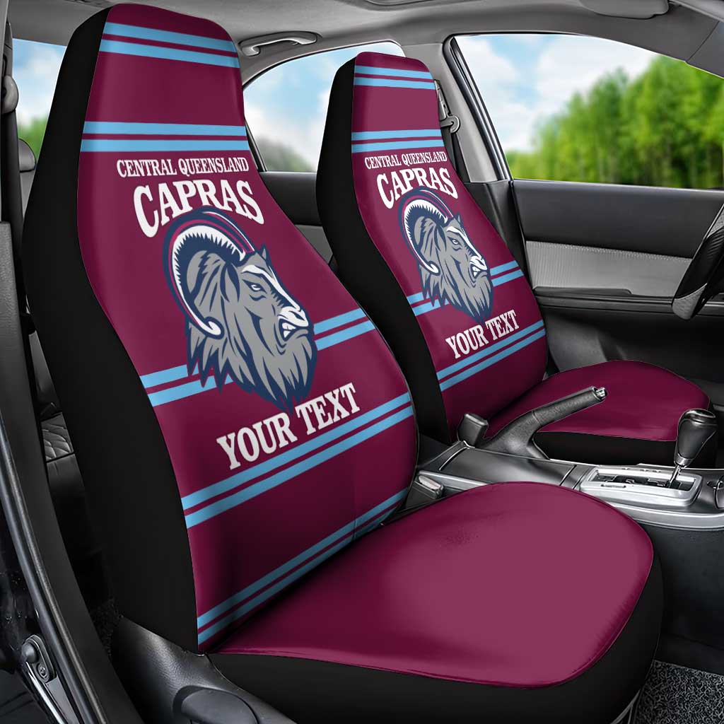 Central Queensland Rugby Custom Car Seat Cover Go Capras Sporty Style - Aussie Hoodie