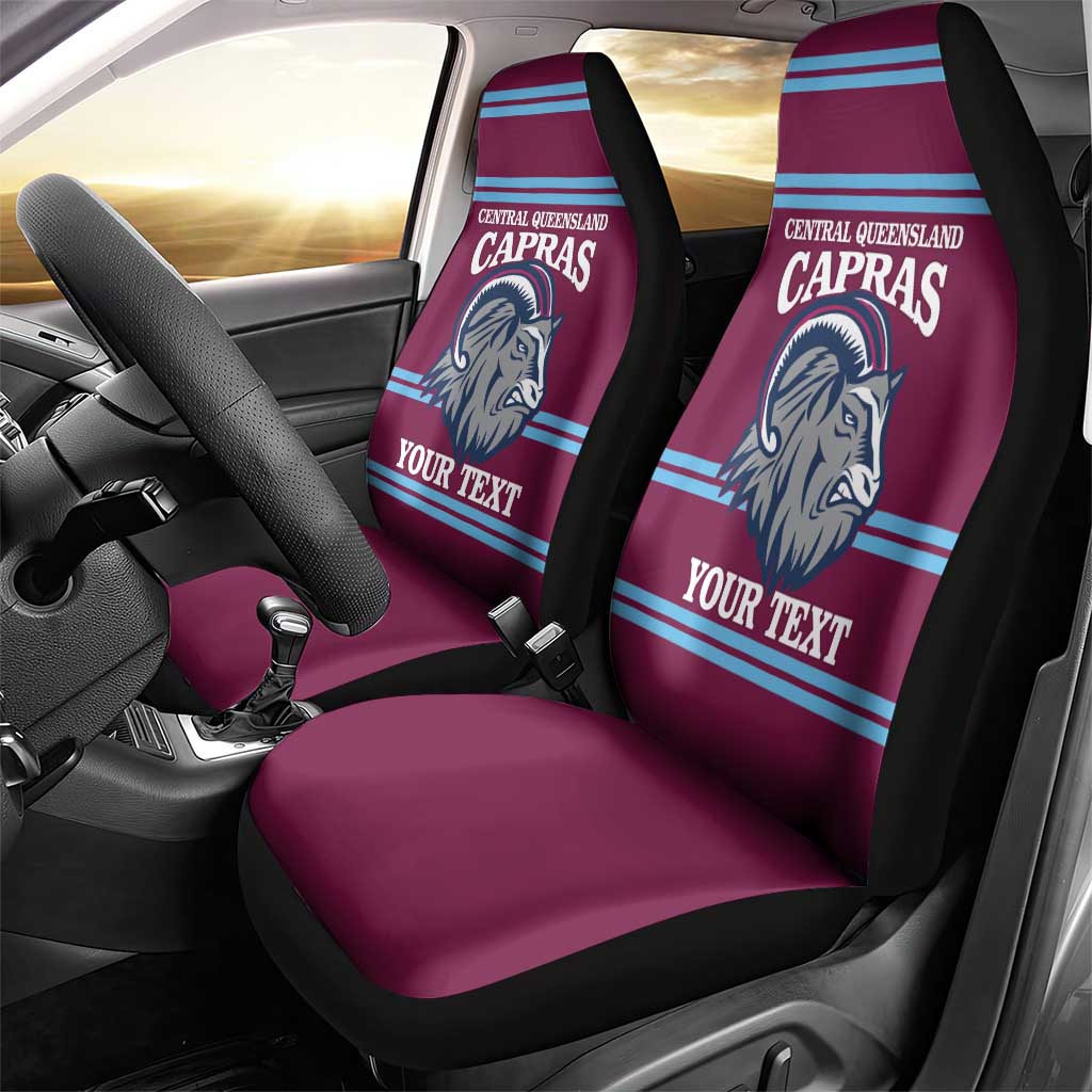 Central Queensland Rugby Custom Car Seat Cover Go Capras Sporty Style - Aussie Hoodie