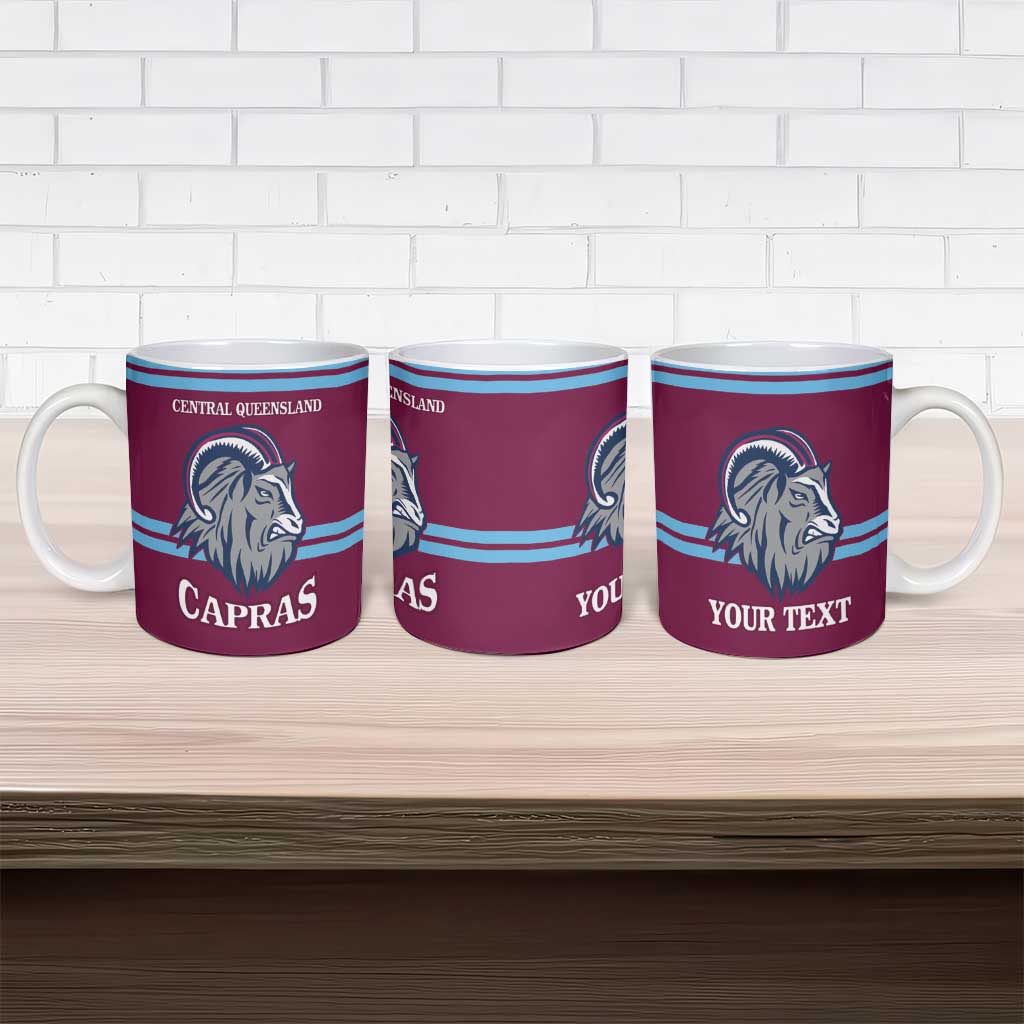 Central Queensland Rugby Custom Ceramic Mug Go Capras Sporty Style - Aussie Hoodie