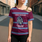 Central Queensland Rugby Custom Cross Shoulder Shirt Go Capras Sporty Style - Aussie Hoodie