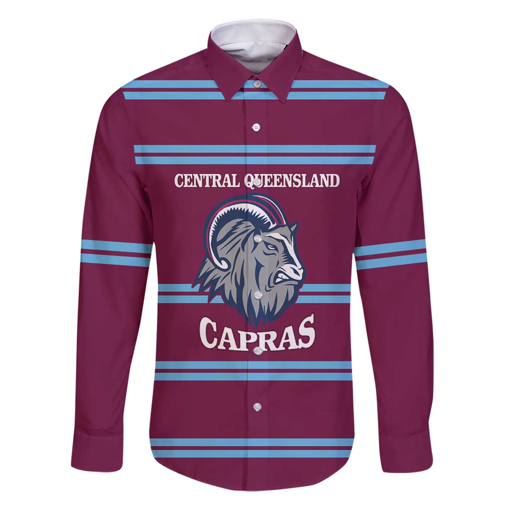 Central Queensland Rugby Custom Family Matching Mermaid Dress and Hawaiian Shirt Go Capras Sporty Style - Aussie Hoodie