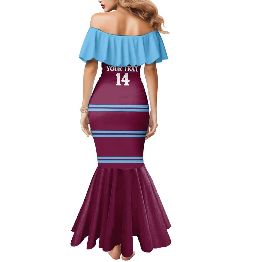 Central Queensland Rugby Custom Family Matching Mermaid Dress and Hawaiian Shirt Go Capras Sporty Style - Aussie Hoodie