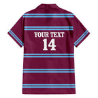 Central Queensland Rugby Custom Family Matching Off The Shoulder Long Sleeve Dress and Hawaiian Shirt Go Capras Sporty Style - Aussie Hoodie
