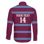 Central Queensland Rugby Custom Family Matching Off The Shoulder Long Sleeve Dress and Hawaiian Shirt Go Capras Sporty Style - Aussie Hoodie