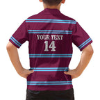 Central Queensland Rugby Custom Family Matching Off Shoulder Short Dress and Hawaiian Shirt Go Capras Sporty Style - Aussie Hoodie