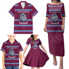 Central Queensland Rugby Custom Family Matching Puletasi and Hawaiian Shirt Go Capras Sporty Style - Aussie Hoodie