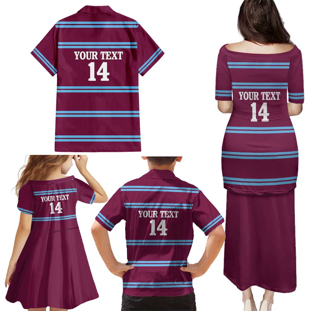 Central Queensland Rugby Custom Family Matching Puletasi and Hawaiian Shirt Go Capras Sporty Style - Aussie Hoodie