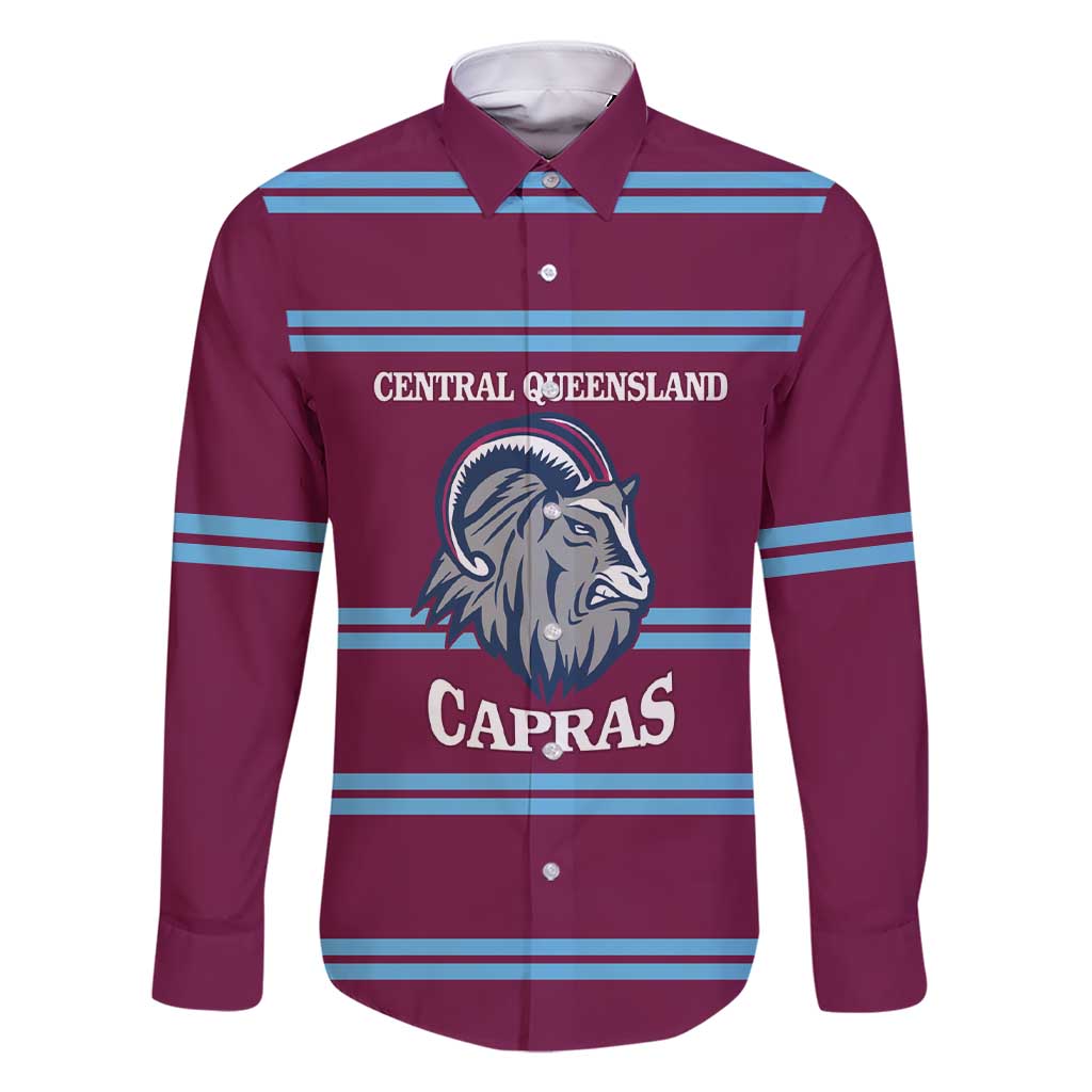 Central Queensland Rugby Custom Family Matching Short Sleeve Bodycon Dress and Hawaiian Shirt Go Capras Sporty Style - Aussie Hoodie