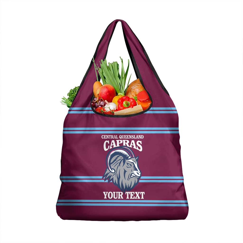 Central Queensland Rugby Custom Grocery Bag Go Capras Sporty Style - Aussie Hoodie
