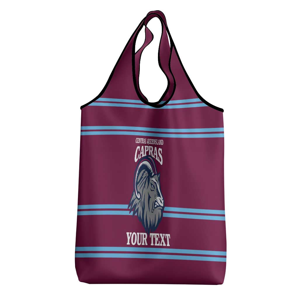 Central Queensland Rugby Custom Grocery Bag Go Capras Sporty Style - Aussie Hoodie