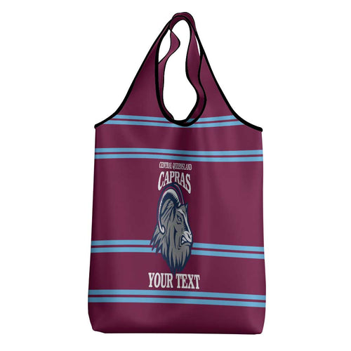 Central Queensland Rugby Custom Grocery Bag Go Capras Sporty Style - Aussie Hoodie