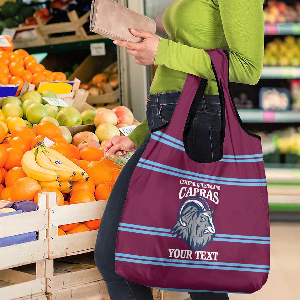 Central Queensland Rugby Custom Grocery Bag Go Capras Sporty Style - Aussie Hoodie
