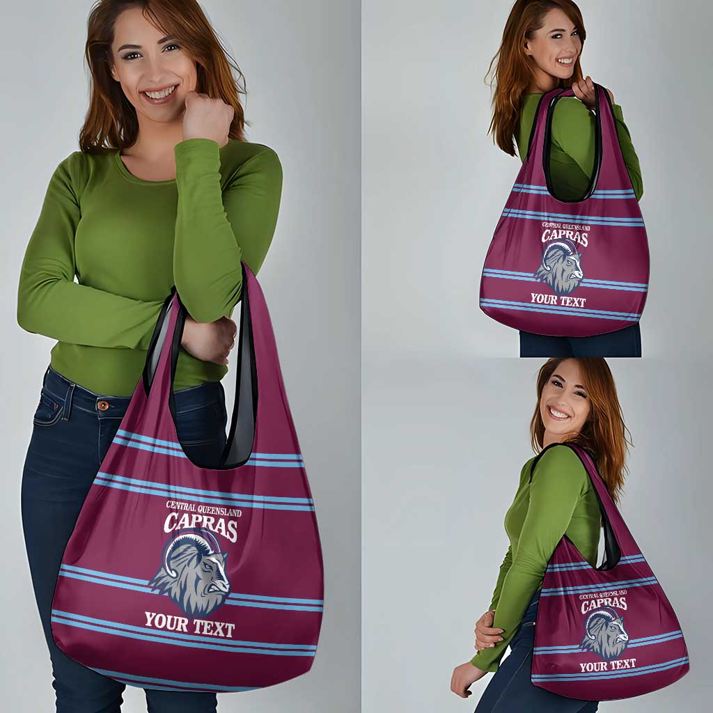 Central Queensland Rugby Custom Grocery Bag Go Capras Sporty Style - Aussie Hoodie