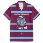 Central Queensland Rugby Custom Hawaiian Shirt Go Capras Sporty Style - Aussie Hoodie