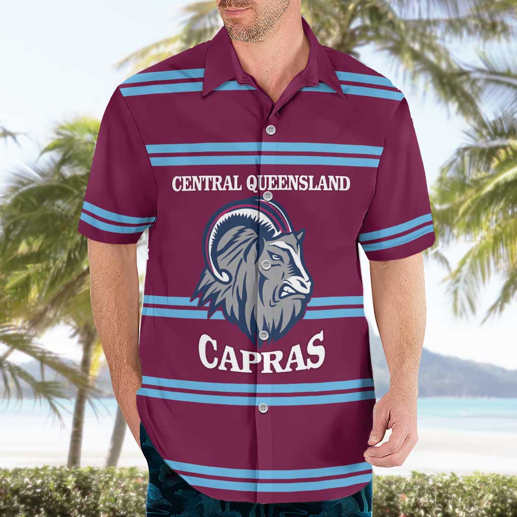 Central Queensland Rugby Custom Hawaiian Shirt Go Capras Sporty Style - Aussie Hoodie