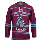 Central Queensland Rugby Custom Hockey Jersey Go Capras Sporty Style - Aussie Hoodie