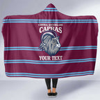 Central Queensland Rugby Custom Hooded Blanket Go Capras Sporty Style - Aussie Hoodie