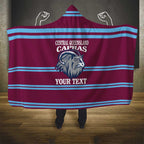 Central Queensland Rugby Custom Hooded Blanket Go Capras Sporty Style - Aussie Hoodie