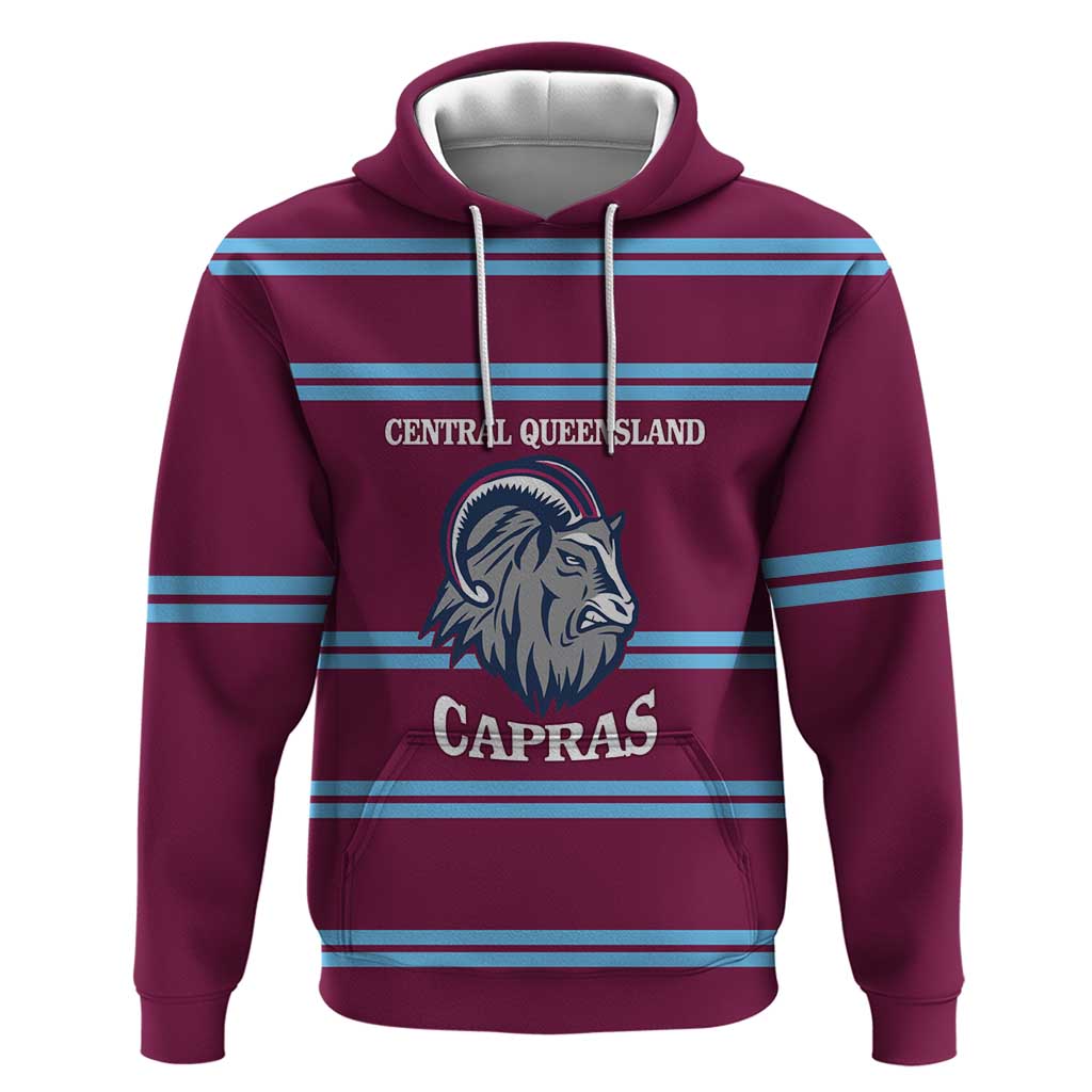 Central Queensland Rugby Custom Hoodie Go Capras Sporty Style - Aussie Hoodie