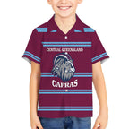 Central Queensland Rugby Custom Kid Hawaiian Shirt Go Capras Sporty Style - Aussie Hoodie