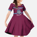 Central Queensland Rugby Custom Kid Short Sleeve Dress Go Capras Sporty Style - Aussie Hoodie