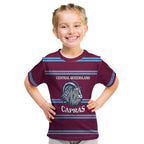 Central Queensland Rugby Custom Kid T Shirt Go Capras Sporty Style - Aussie Hoodie