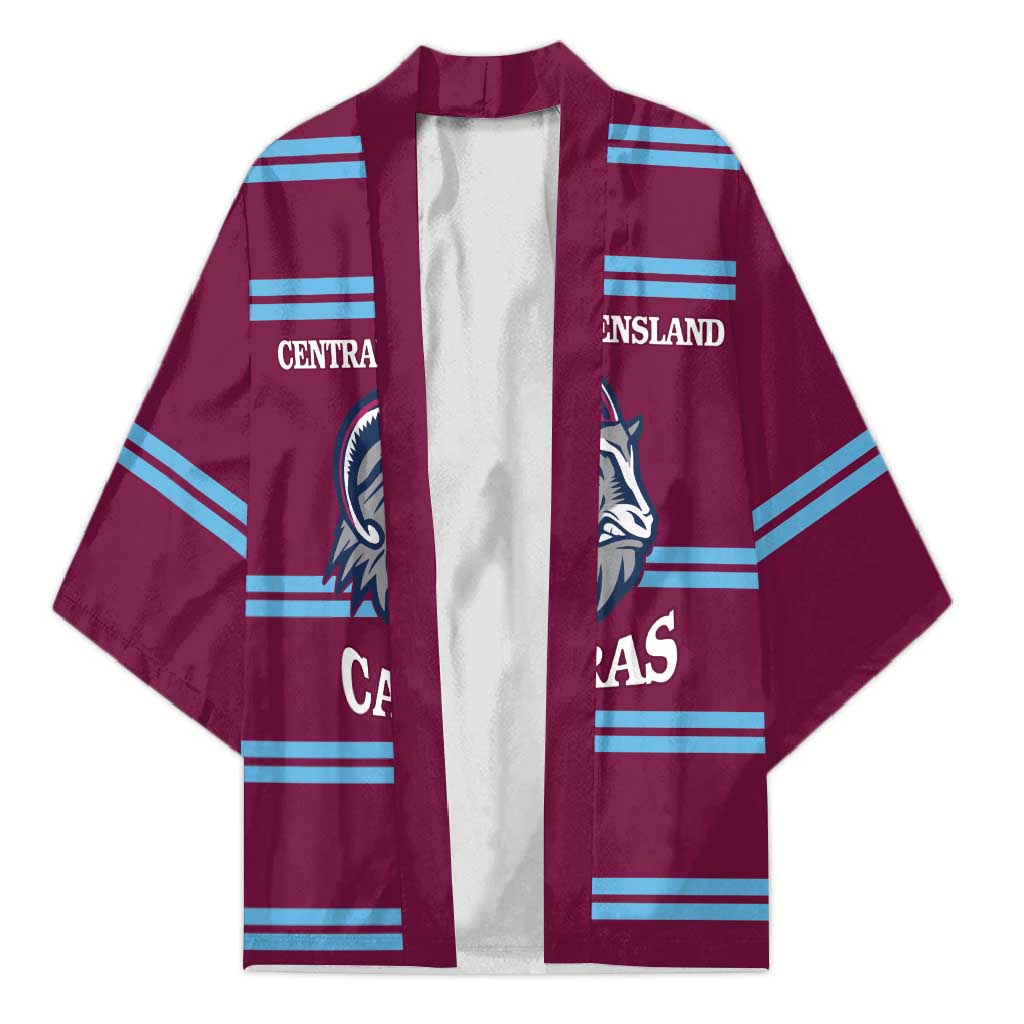Central Queensland Rugby Custom Kimono Go Capras Sporty Style - Aussie Hoodie