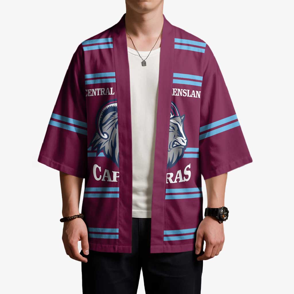 Central Queensland Rugby Custom Kimono Go Capras Sporty Style - Aussie Hoodie