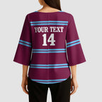 Central Queensland Rugby Custom Kimono Sleeve Blouse Go Capras Sporty Style - Aussie Hoodie