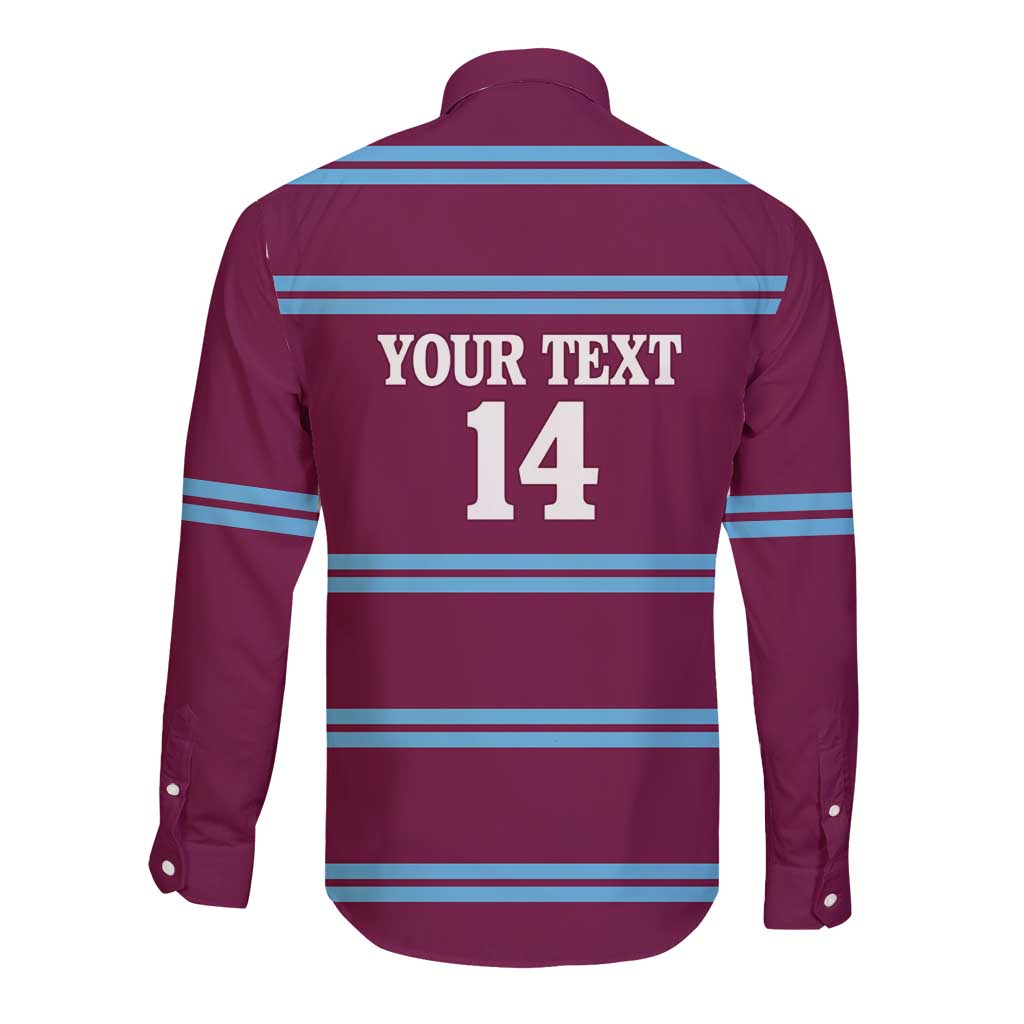 Central Queensland Rugby Custom Long Sleeve Button Shirt Go Capras Sporty Style - Aussie Hoodie
