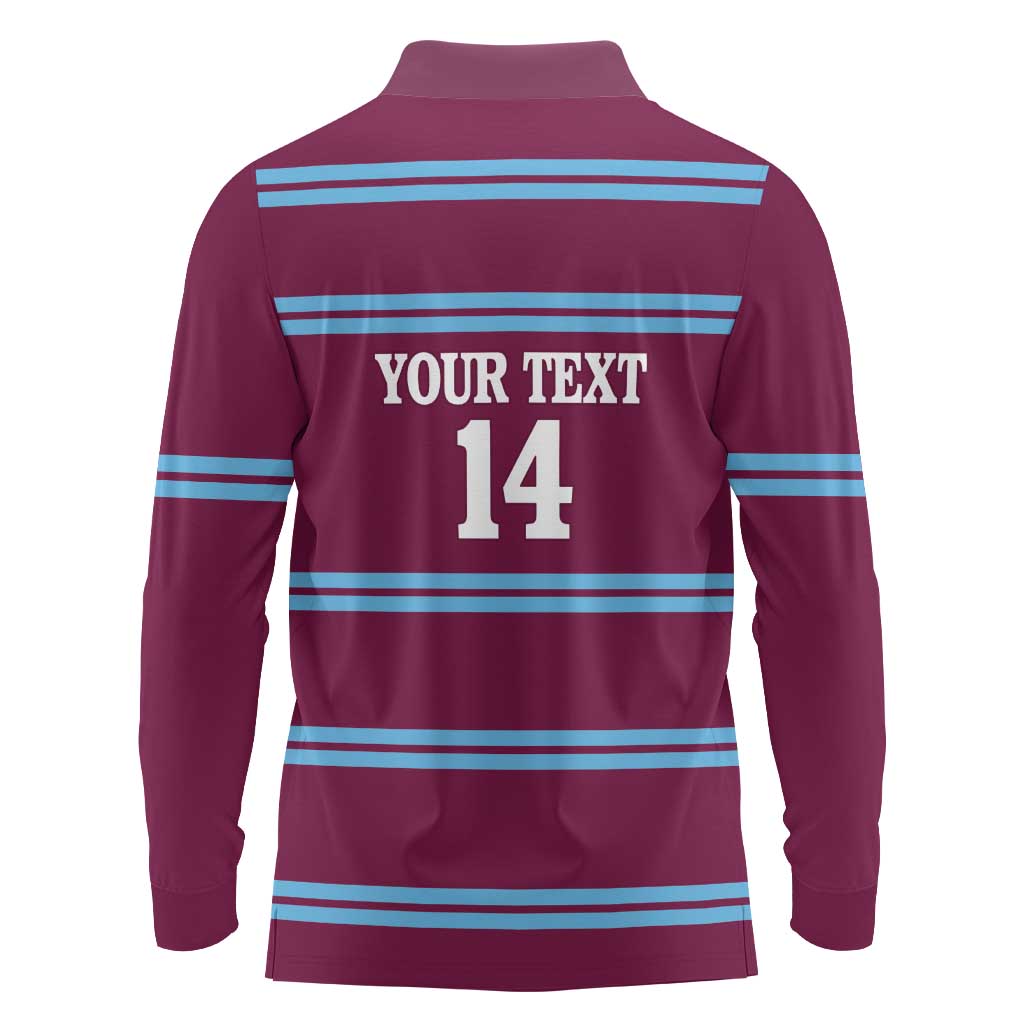 Central Queensland Rugby Custom Long Sleeve Polo Shirt Go Capras Sporty Style - Aussie Hoodie