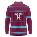 Central Queensland Rugby Custom Long Sleeve Polo Shirt Go Capras Sporty Style - Aussie Hoodie