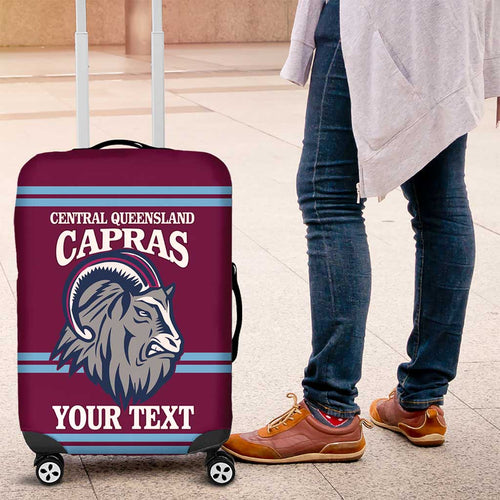 Central Queensland Rugby Custom Luggage Cover Go Capras Sporty Style - Aussie Hoodie