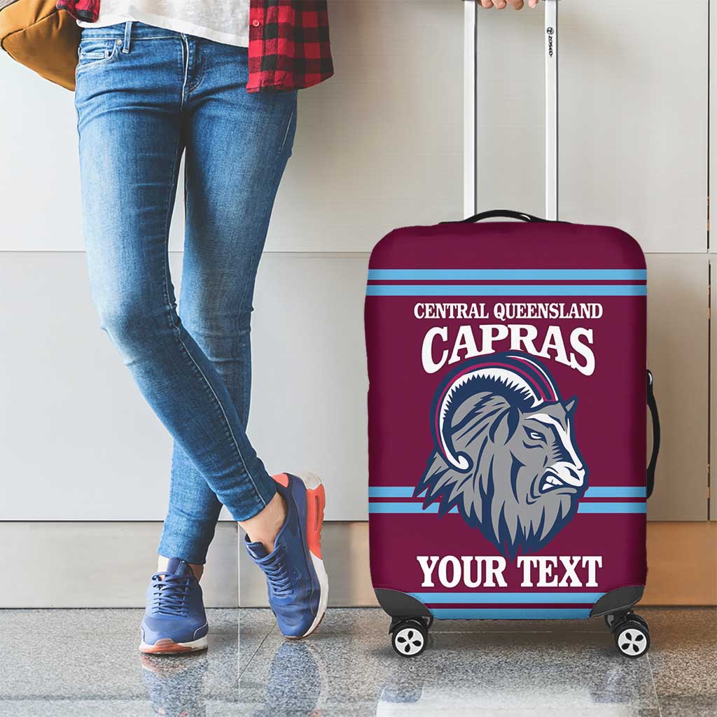 Central Queensland Rugby Custom Luggage Cover Go Capras Sporty Style - Aussie Hoodie